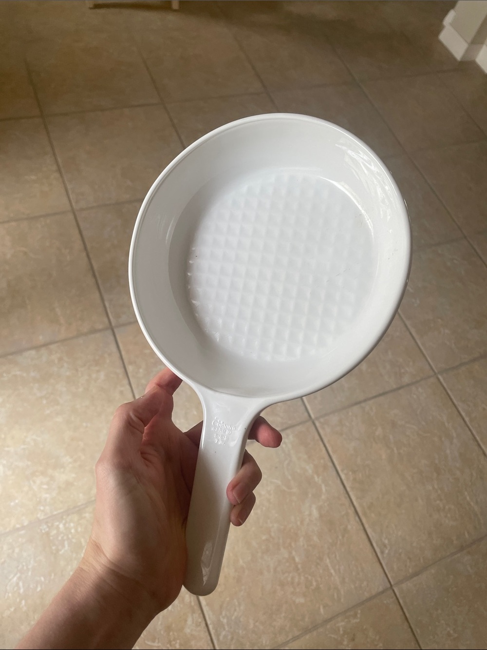 🖤5/$25 cohning ware 7 in iris flowers baking dish with handle - Picture 5 of 15